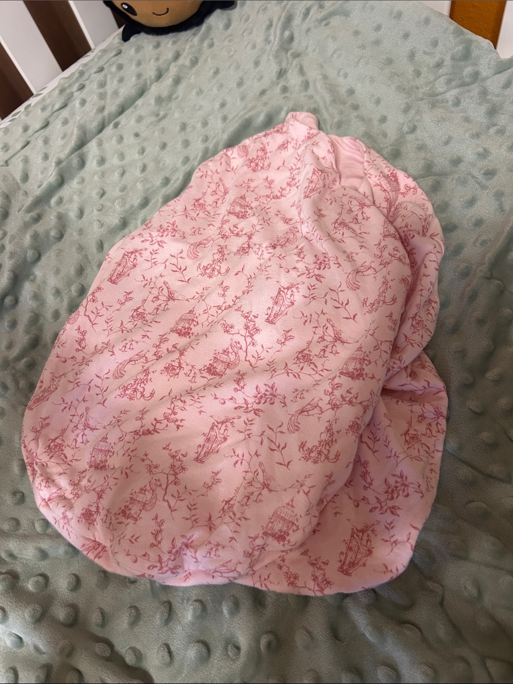 Pink Floral Baby Swaddle Sack